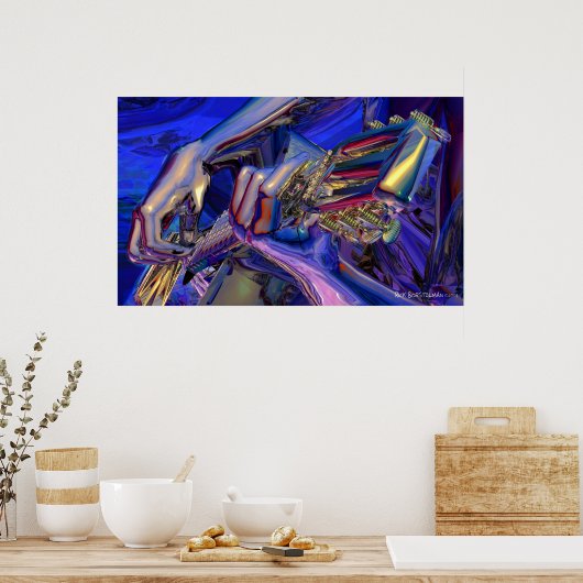 ギター理論6 ポスター (キッチン)