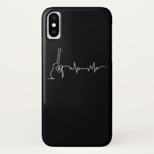 ギター用アコースティックカッコいいギターハートビートギフト iPhone X ケース
