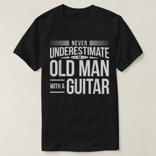 ギター男子パパ 父親 祖父 ギタリスト I Tシャツ (デザイン正面)