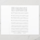 ギター紙の和音、タブ、和音 (裏面)