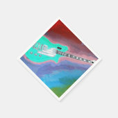 ギター紙ナプキン スタンダードカクテルナプキン (角)