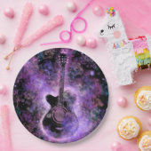 ギター紙プレート音楽パーティー ペーパープレート (パーティー)