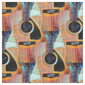 ギター素朴アコースティック ファブリック (クローズアップ)