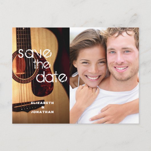 ギター素朴テーマカントリーモダンZZ 案内ポストカード (正面)
