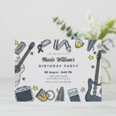 ギター装置の誕生日 招待状 (スタンド正面)