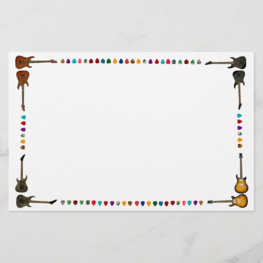 ギター装置 便箋 (正面)