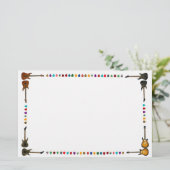 ギター装置 便箋 (スタンド正面)