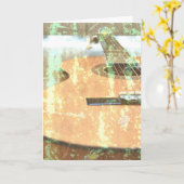 ギター誕生日カード カード (黄色い花)