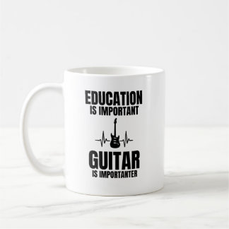 ギター講師やギタリストへの楽しいギフトギター + 音楽教師へのプレゼントに最適なギフトギター愛好家の コーヒーマグカップ