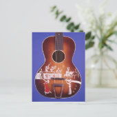 ギター踊りとバンド素晴らしギターアート ポストカード (スタンド正面)