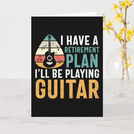 ギター退職計画 カード (黄色い花)