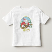 ギター遊のサンタクロース |クリスマス トドラーTシャツ (正面)