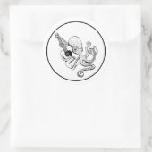 ギター遊のタコ ラウンドシール (バッグ)