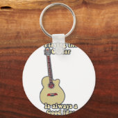 ギター遊は常に良いアイディアだ。 キーホルダー (正面)
