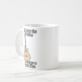 ギター遊は常に良いアイディアだ。ヴィンテージ コーヒーマグカップ (正面左)