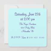 ギター遊ズ·ソンブレロ·オーカスタムルズの招待 招待状 (裏面)