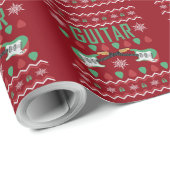 ギター音楽の醜いクリスマスセーター ラッピングペーパー (ロールコーナー)