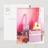 ギター音楽はがき ポストカード (正面/裏面)