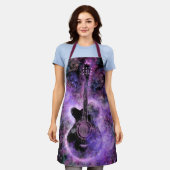 ギター音楽エプロン エプロン (着用した状態)