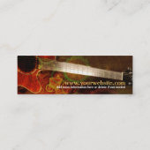 ギター音楽サウンドミニ名刺 スキニー名刺 (裏面)