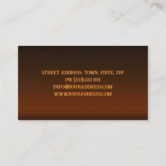 ギター音楽チューターの名刺 名刺 (裏面)