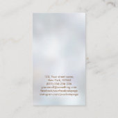 ギター音楽ツリー – 金ゴールドとブラウンズ 名刺 (裏面)