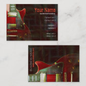 ギター音楽ビジネスカード 名刺 (正面/裏面)