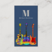 ギター音楽先生カスタムフォト名刺 名刺 (正面)