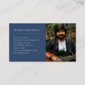 ギター音楽先生カスタムフォト名刺 名刺 (裏面)