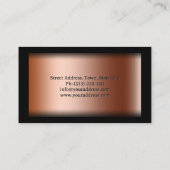 ギター音楽先生ブラウンビジネスカード 名刺 (裏面)