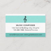ギター音楽先生レッスン音響ミニマル 名刺 (裏面)