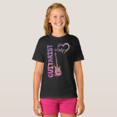 ギター音楽好きのギタリストの鼓動 Tシャツ (正面フル)