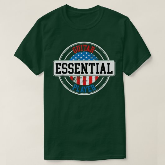 ギター音楽愛好家ギタープレーヤー Tシャツ (デザイン正面)
