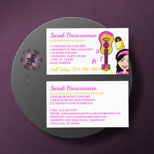 ギター音楽歌の講師 名刺