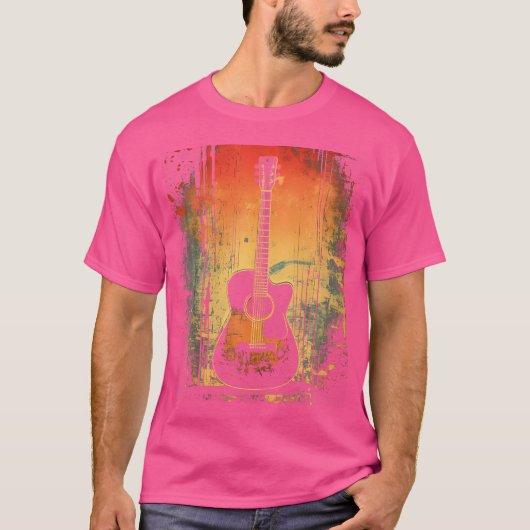 ギター音楽34 Tシャツ (正面)
