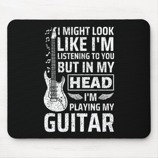 ギター音楽 マウスパッド (正面)