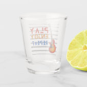 ギター音楽、楽器、恋人 ショットグラス (裏面)