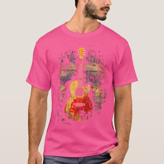 ギター音楽 Tシャツ (正面)