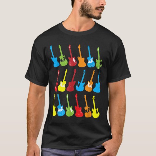 ギター音楽 Tシャツ (正面)