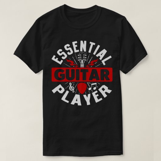 ギター音楽LoverGuitar Player496 Tシャツ (デザイン正面)