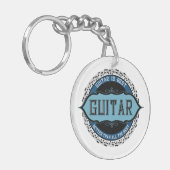 ギター音符サークル キーホルダー (正面左)
