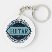 ギター音符サークル キーホルダー (裏面)