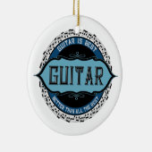 ギター音符サークル セラミックオーナメント (右)