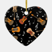 ギター音符パターン セラミックオーナメント (正面)