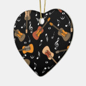 ギター音符パターン セラミックオーナメント (左)