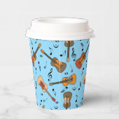 ギター音符パターン 紙コップ (右)