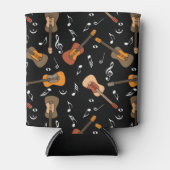 ギター音符パターン 缶クーラー (正面)