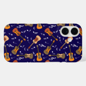 ギター音符パターン Case-Mate iPhoneケース (裏面 (横))