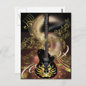 ギター魔法地獄の炎と天音 ポストカード (正面/裏面)