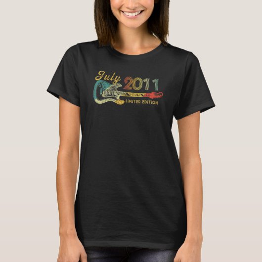 ギター11歳2011年7月 Tシャツ (正面)